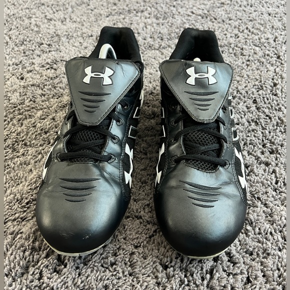 Under Armour Raptor Low Baseball Cleats Black/Silver - Size 11.5 - Picture 3 of 10